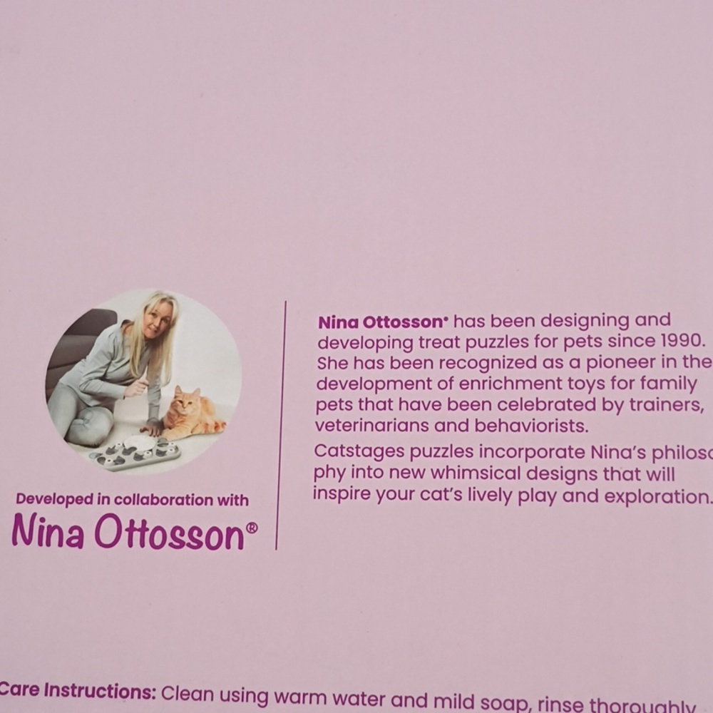 Catstages Nina Ottosson Interactive Cat Treat Puzzle and Feeder Toy - Picture 8 of 11